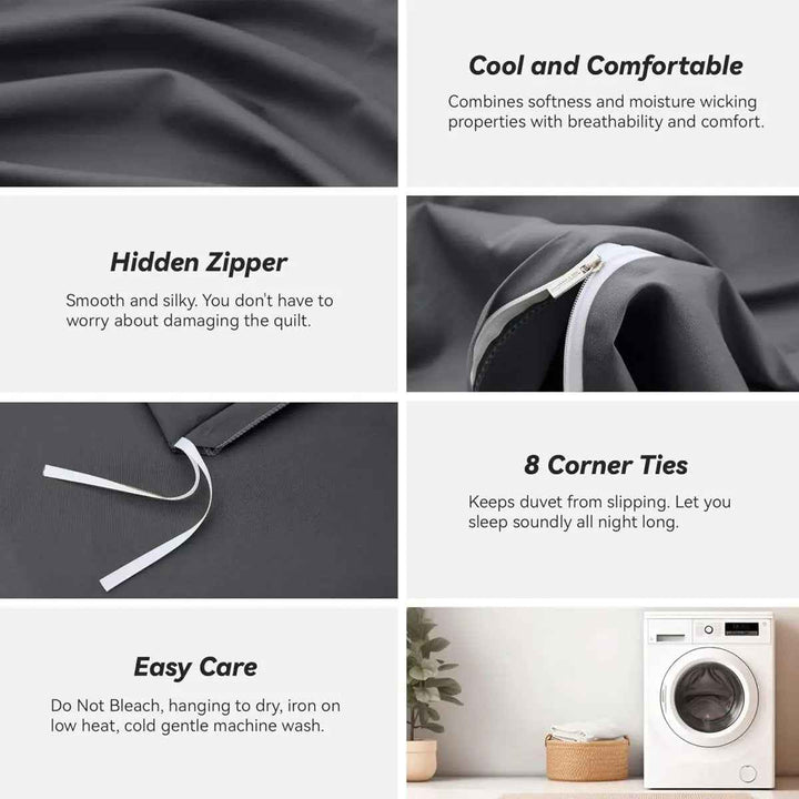 NEW! Eucalyptus Lyocell Cotton Silky and Breathable Weighted Blanket Cover - BETTER SLEEP - Canada's Premium Weighted Blanket