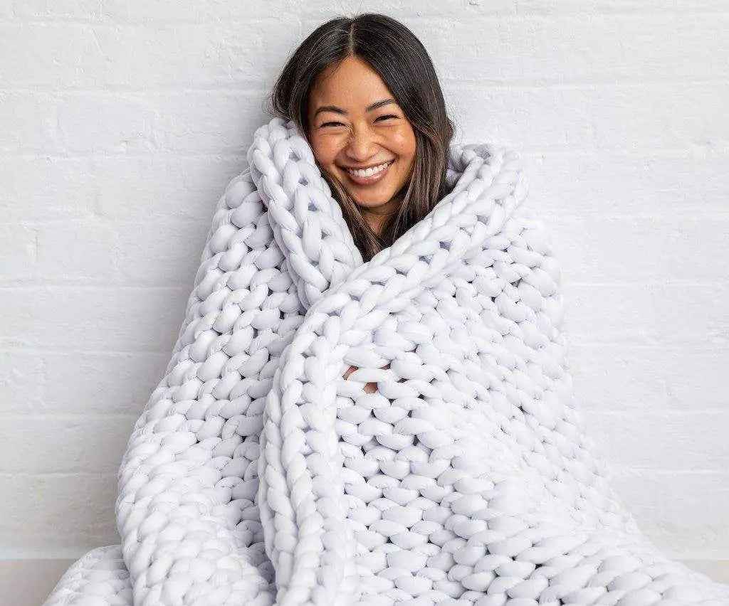 Hand Knitted Weighted Blanket for Better Sleep - BETTER SLEEP - Canada's Premium Weighted Blanket