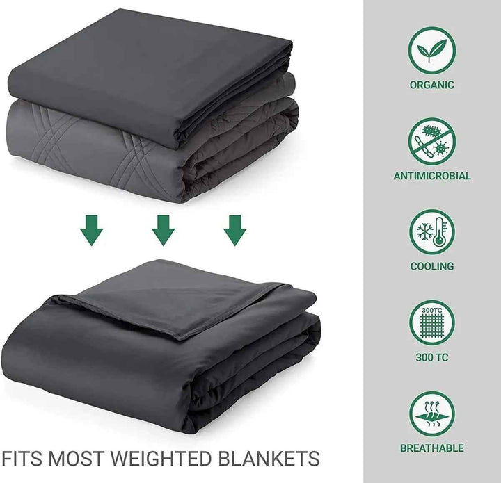Premium Cooling Weighted Bamboo Blanket Therapy Set 3.0 - Iced Bamboo Comfort - BETTER SLEEP - Canada's Premium Weighted Blanket