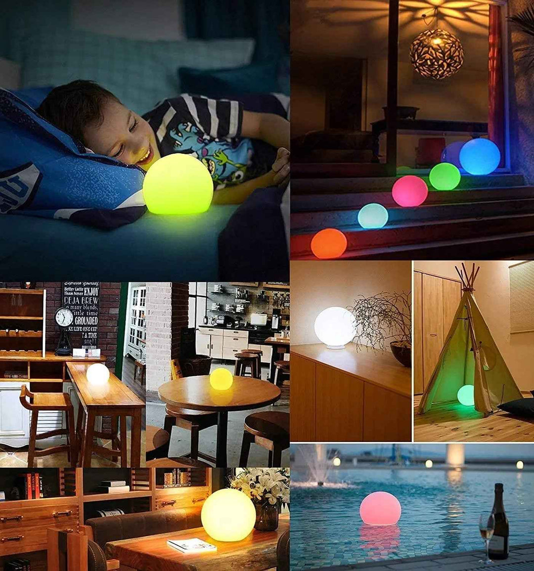 ROUND AMBIENT MOOD LIGHTS - BETTER SLEEP - Canada's Premium Weighted Blanket