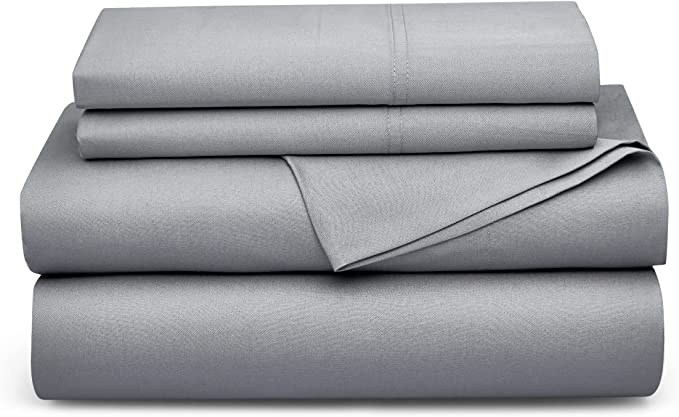 BETTER SLEEP - 100% BAMBOO COOLING SHEETS AND PILLOWCASE SET - Twin -Silver Dream