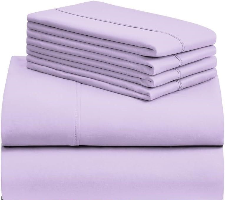 BETTER SLEEP 100% BAMBOO COOLING SHEETS AND PILLOWCASE SET - Twin -Lavender