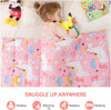 BETTER SLEEP JUNIOR - WEIGHTED BLANKET FOR KIDS - New! 41'' x 60'' (7 lbs) Pink Unicorns -