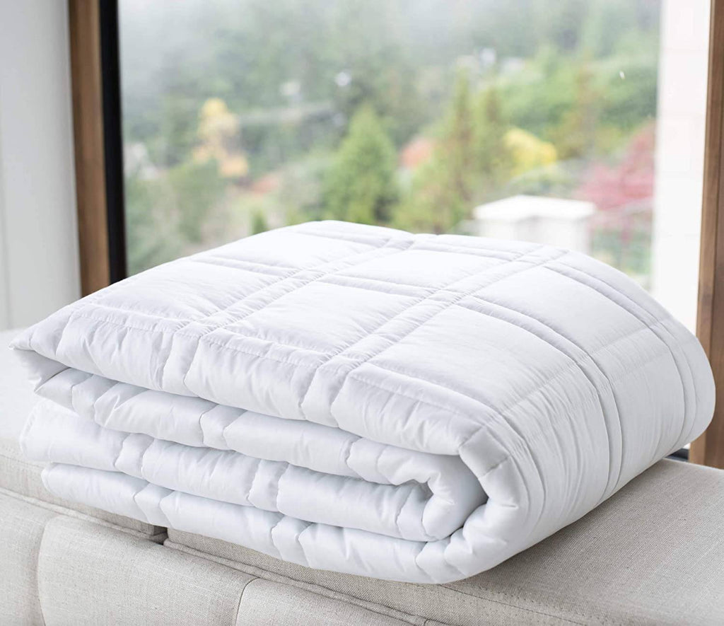 PREMIUM SET FOR CHILLY SLEEPERS - White -Twin - 48'' x 72'' (15 lbs)