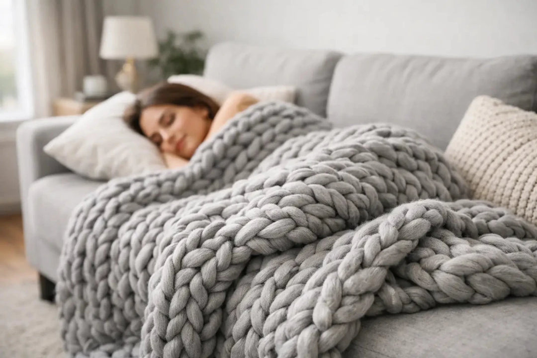 Chunky Knit Weighted Blanket: Is It Right? - BETTER SLEEP - Canada's Premium Weighted Blanket