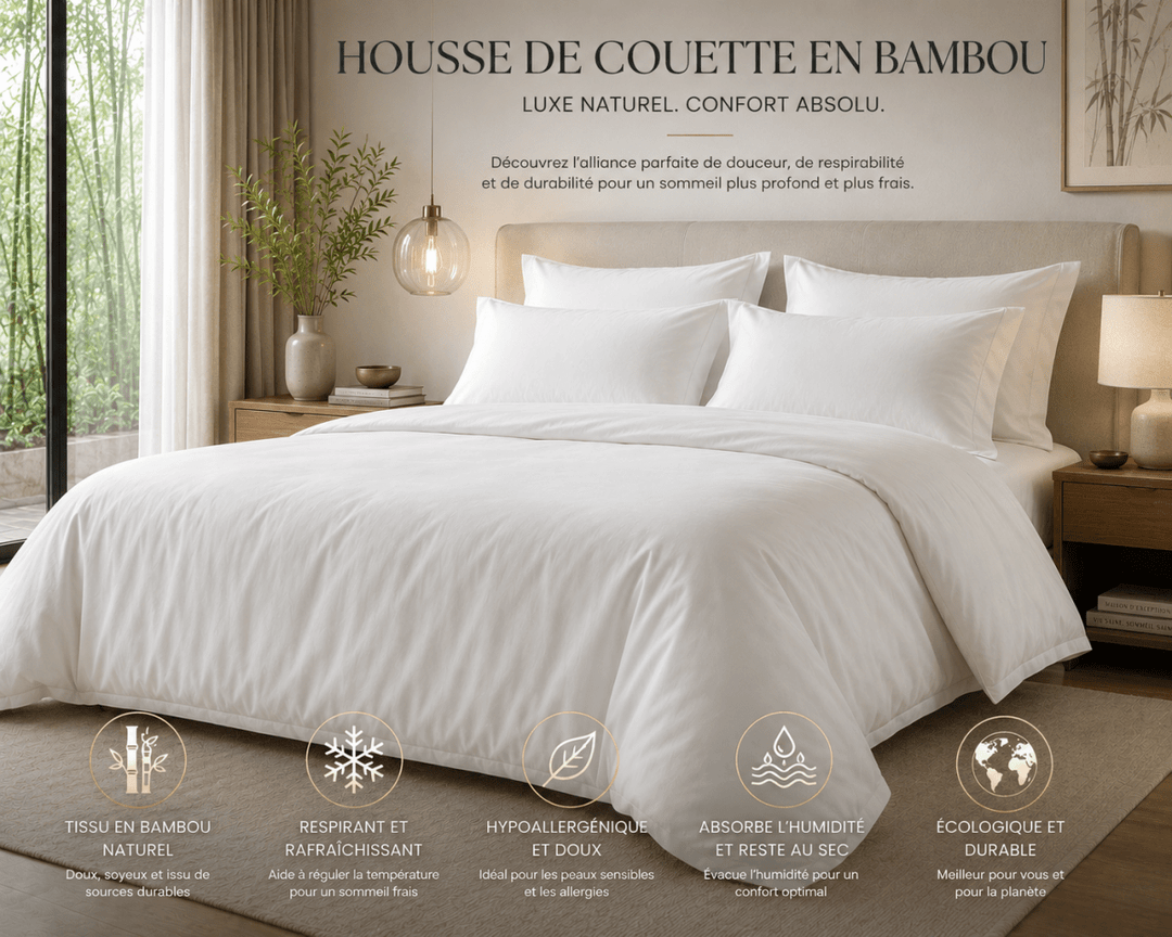 100% BAMBOO COOLING WEIGHTED BLANKET DUVET COVER - Twin 48x72 -Grey