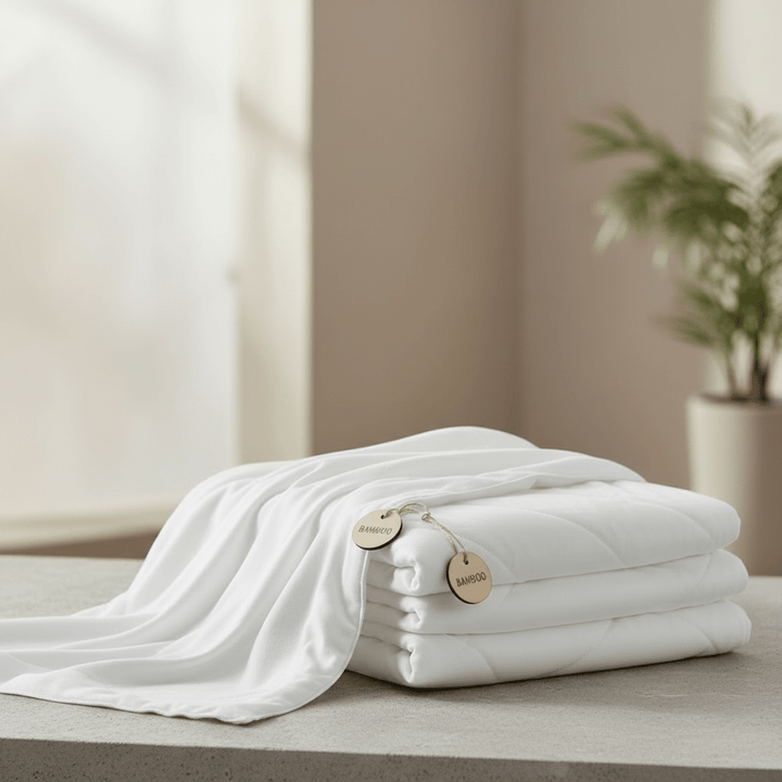100% BAMBOO COOLING WEIGHTED BLANKET DUVET COVER - Twin 48x72 -White