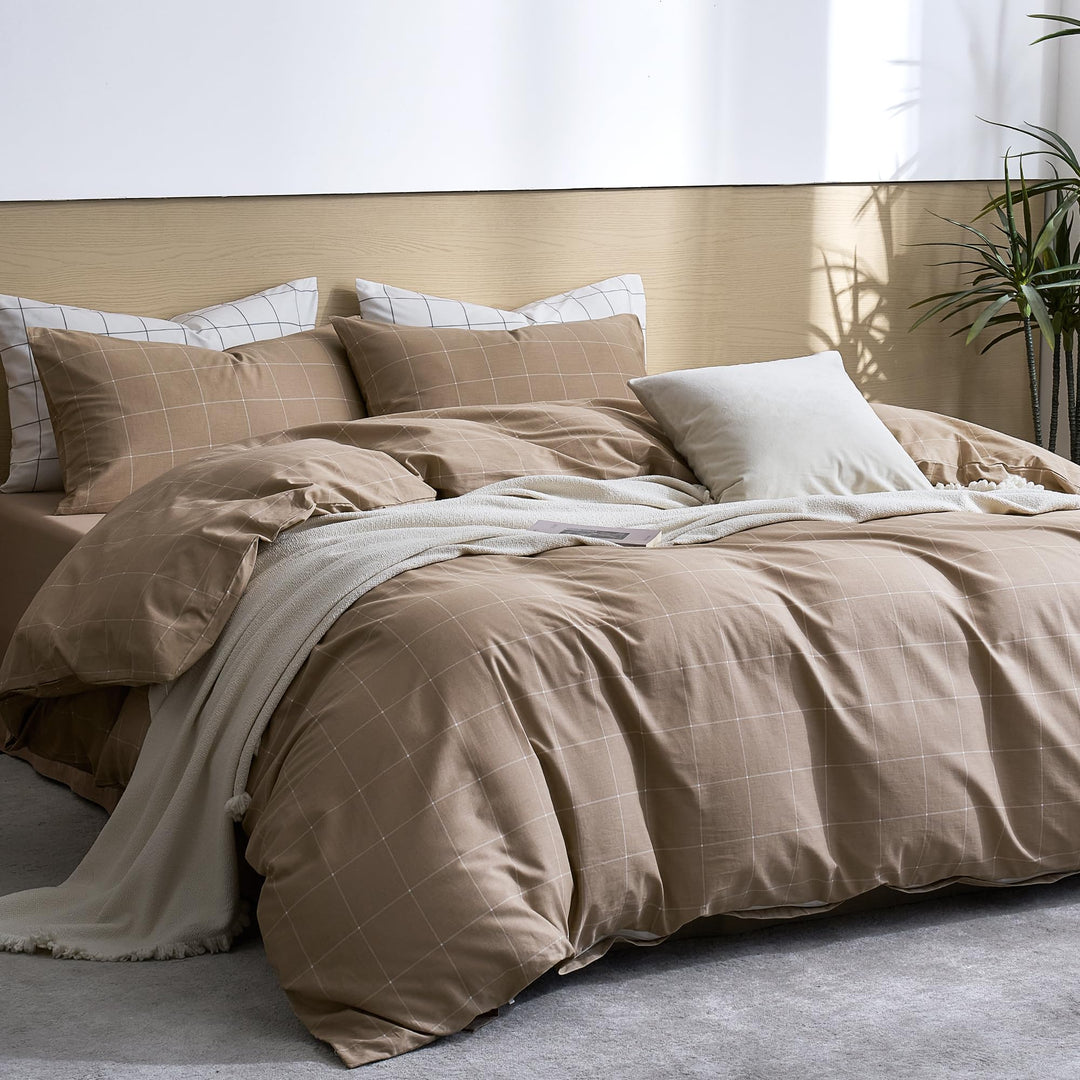 NEW! Cloud Stripe 100% Cotton Duvet Cover Set