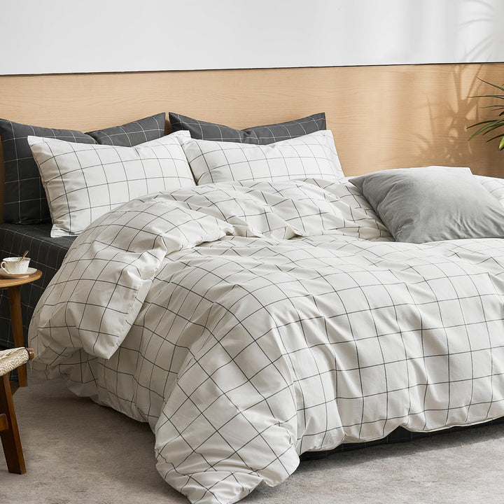 NEW! Cloud Stripe 100% Cotton Duvet Cover Set