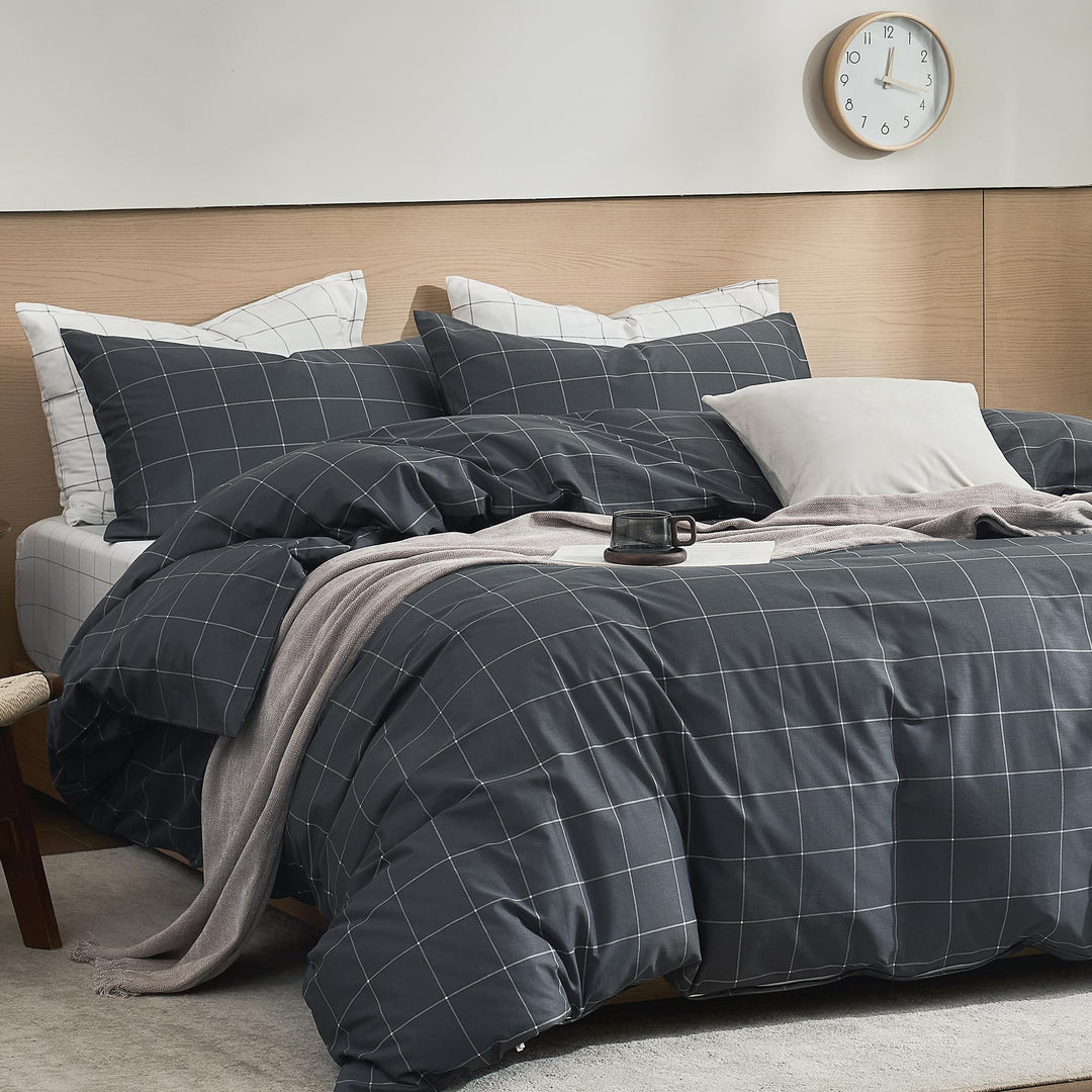 NEW! Cloud Stripe 100% Cotton Duvet Cover Set