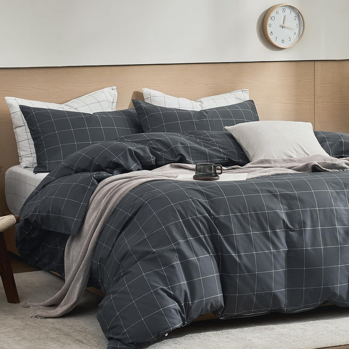 NEW! Cloud Stripe 100% Cotton Duvet Cover Set