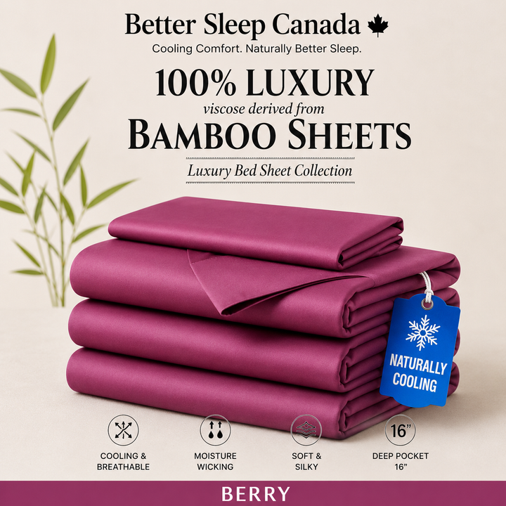 Better Sleep Cooling Bamboo Sheets – 100% Bamboo for Hot Sleepers