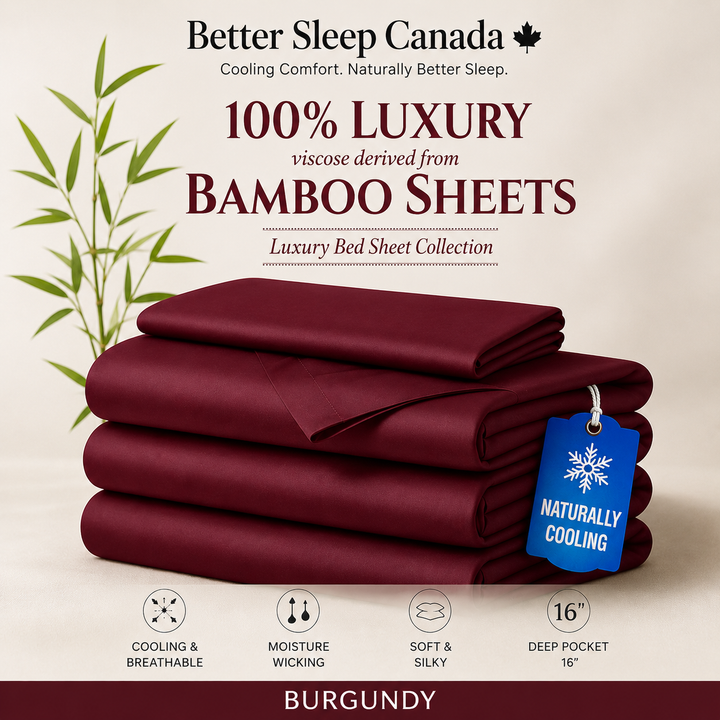 Better Sleep Cooling Bamboo Sheets – 100% Bamboo for Hot Sleepers