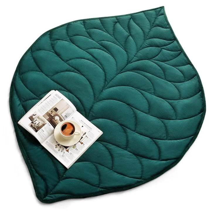 Weighted Lap Blanket 7 lbs 41" x 53", Small Weighted Blanket for Adults - Green - 