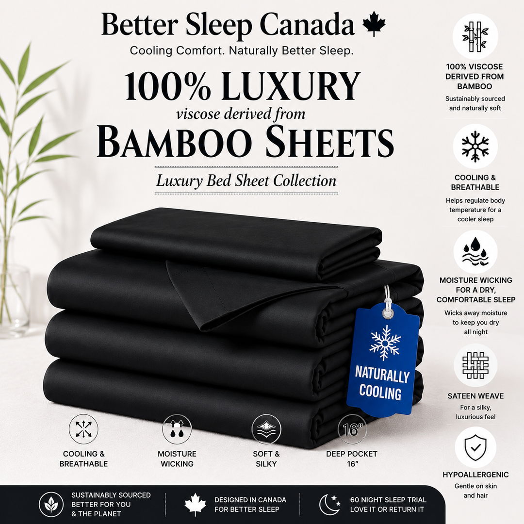 Better Sleep Cooling Bamboo Sheets – 100% Bamboo for Hot Sleepers