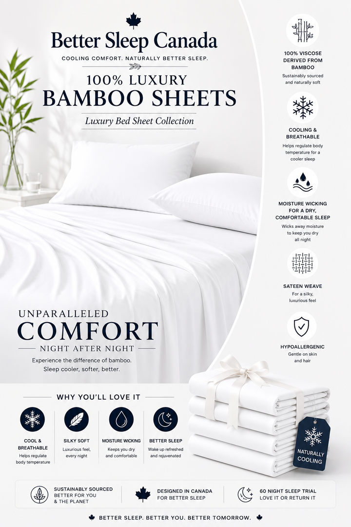 Better Sleep Cooling Bamboo Sheets – 100% Bamboo for Hot Sleepers