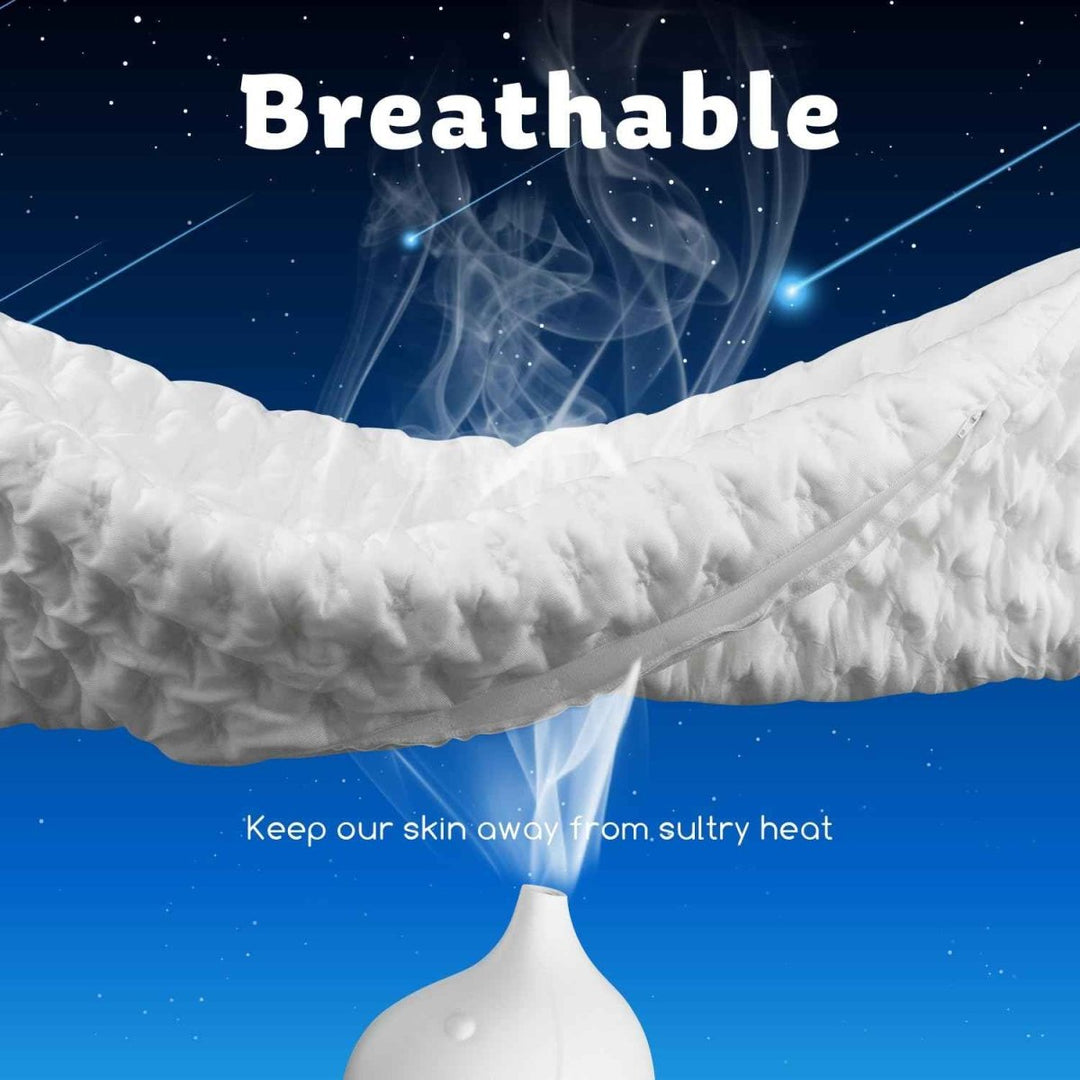 Cooling Side Sleeper Pillow for Neck and Shoulder - Queen 20'' x 30'' - Single Pillow