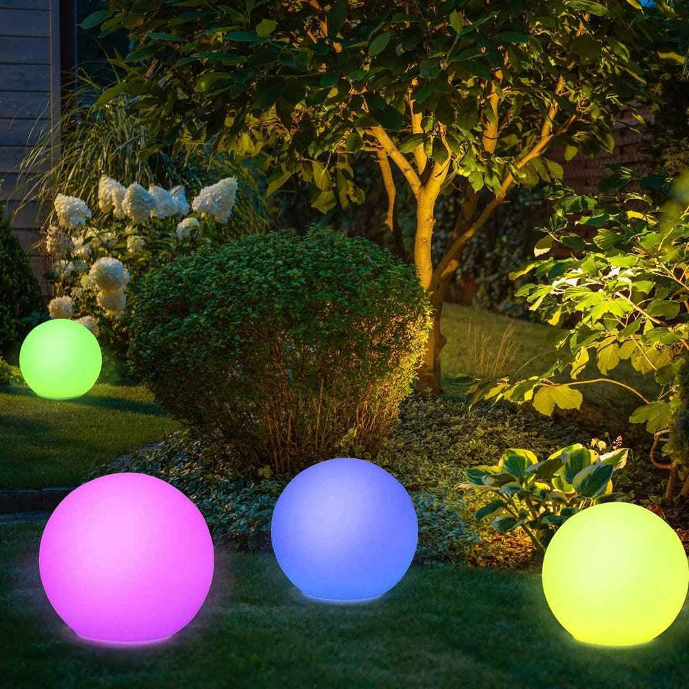MATIKA LED Color-Changing Globe Light | Waterproof, Rechargeable Orb Ball with Lighting Modes & Rhythm for Indoor/Outdoor Decor, Parties, Patios & Ambient Lighting