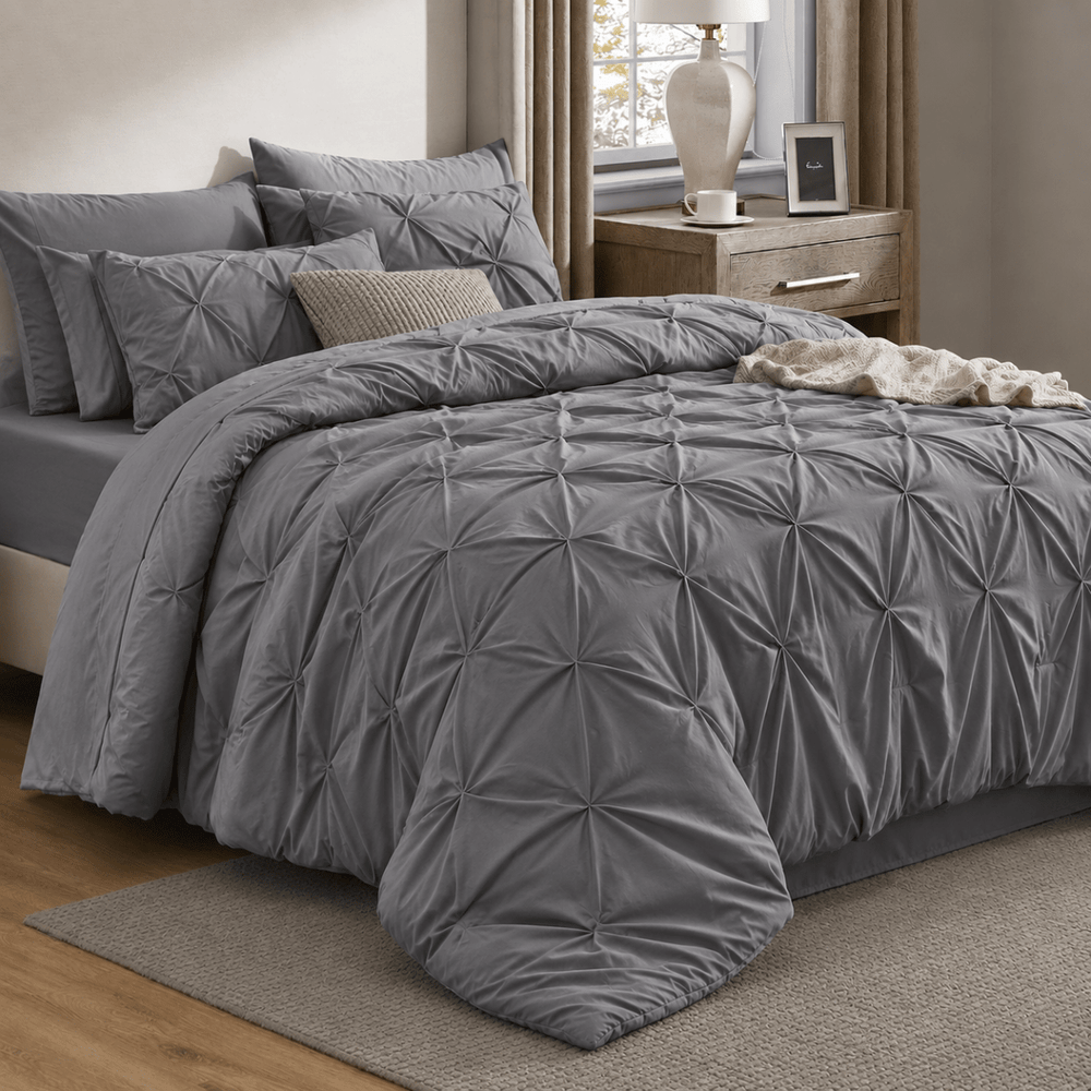 NEW! CloudHug™ Hybrid Weighted Blanket - Queen -Grey