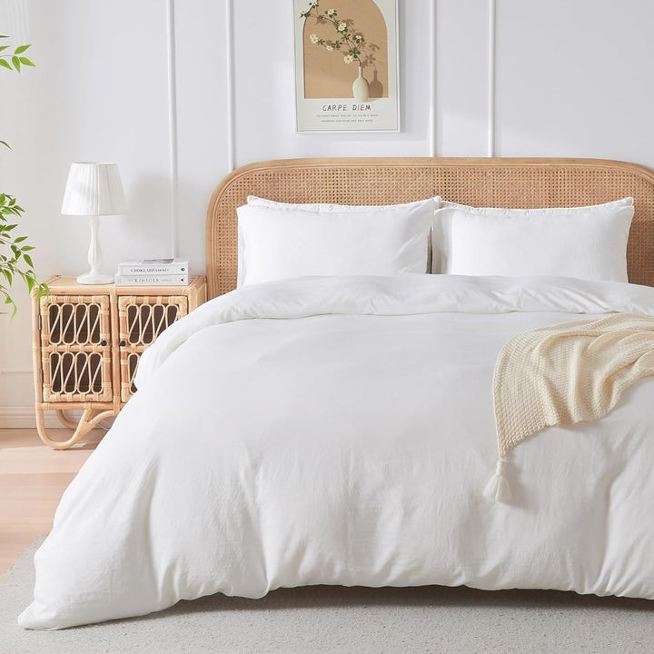 NEW! Eucalyptus Lyocell Cotton Silky and Breathable Weighted Blanket Cover - King (88''x104'') - White