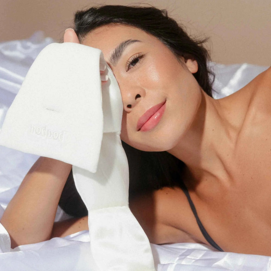 NEW ! NODPOD Mineralized Silk™ Sleep Mask - Pearl - 