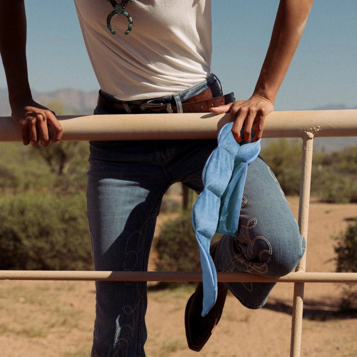 NODPOD® WEIGHTED SLEEP MASKS - New! Blue Jean - Out West Collection -