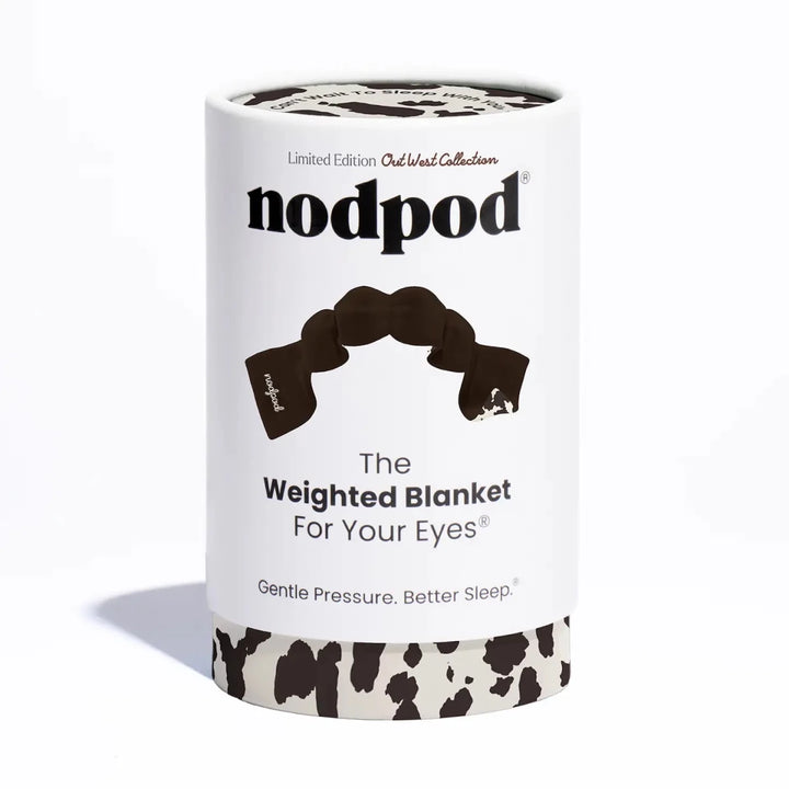 NODPOD® WEIGHTED SLEEP MASKS - New! Cowhide - Out West Collection -