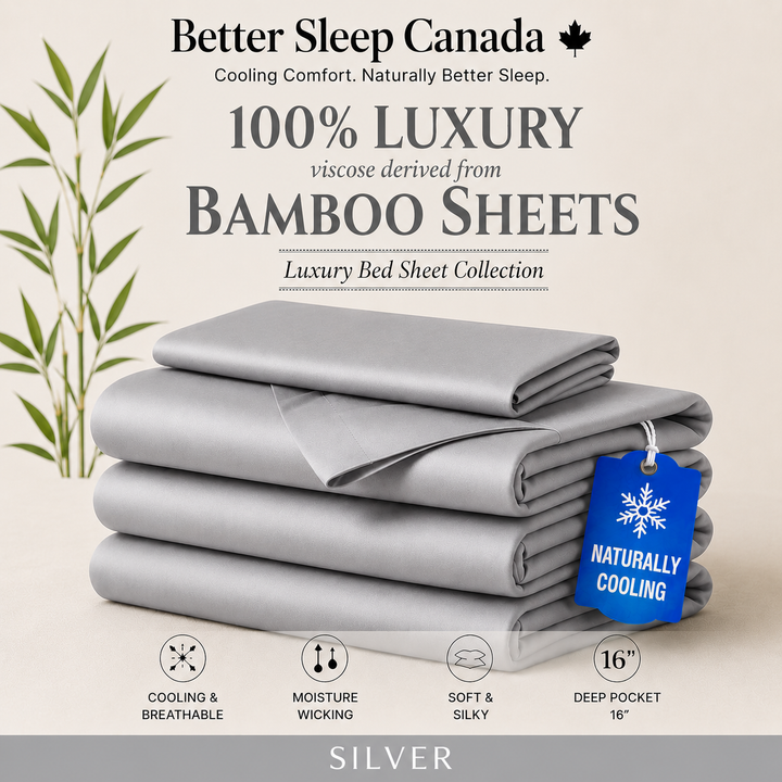 Better Sleep Cooling Bamboo Sheets – 100% Bamboo for Hot Sleepers