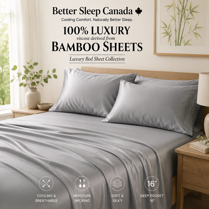 Better Sleep Cooling Bamboo Sheets – 100% Bamboo for Hot Sleepers