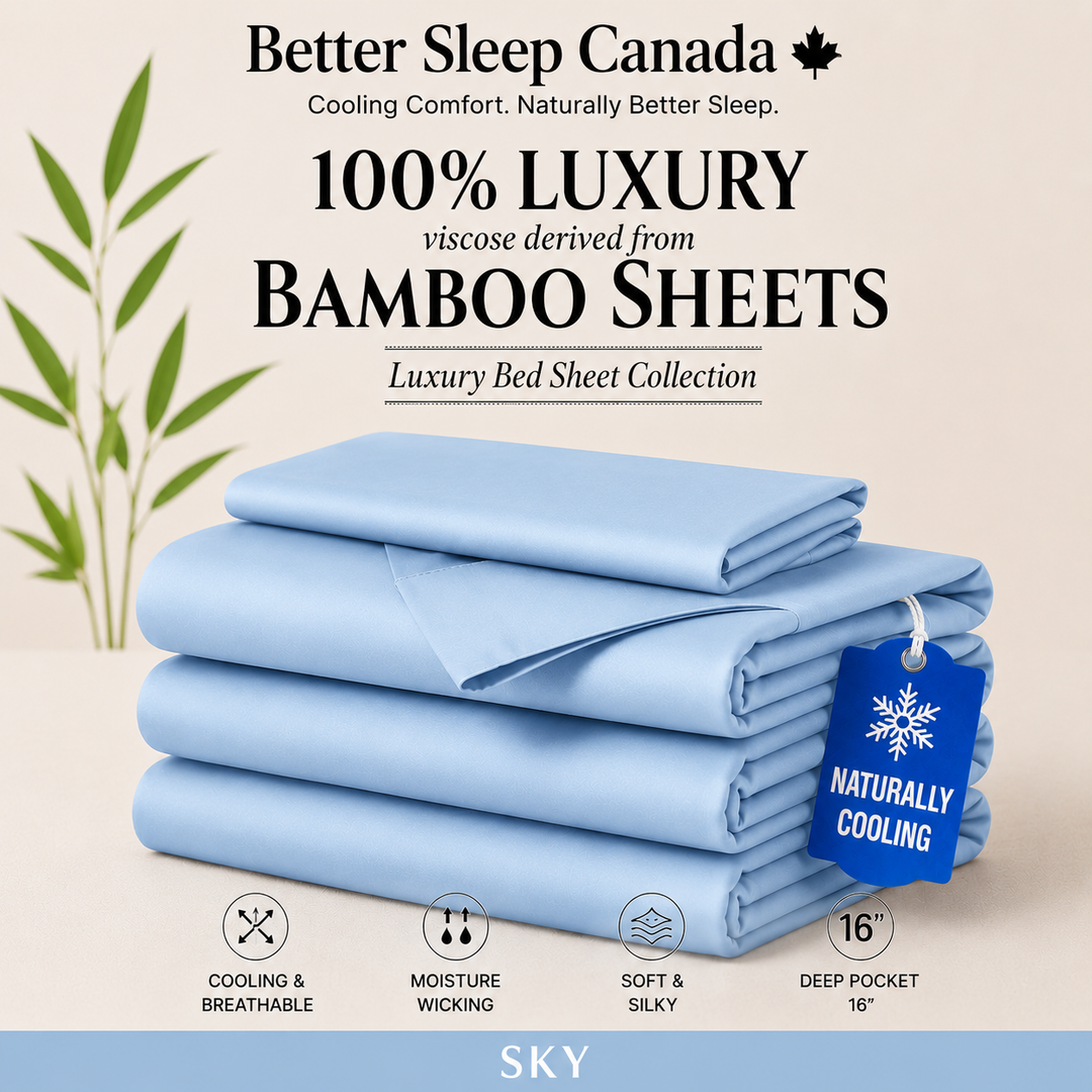 Better Sleep Cooling Bamboo Sheets – 100% Bamboo for Hot Sleepers