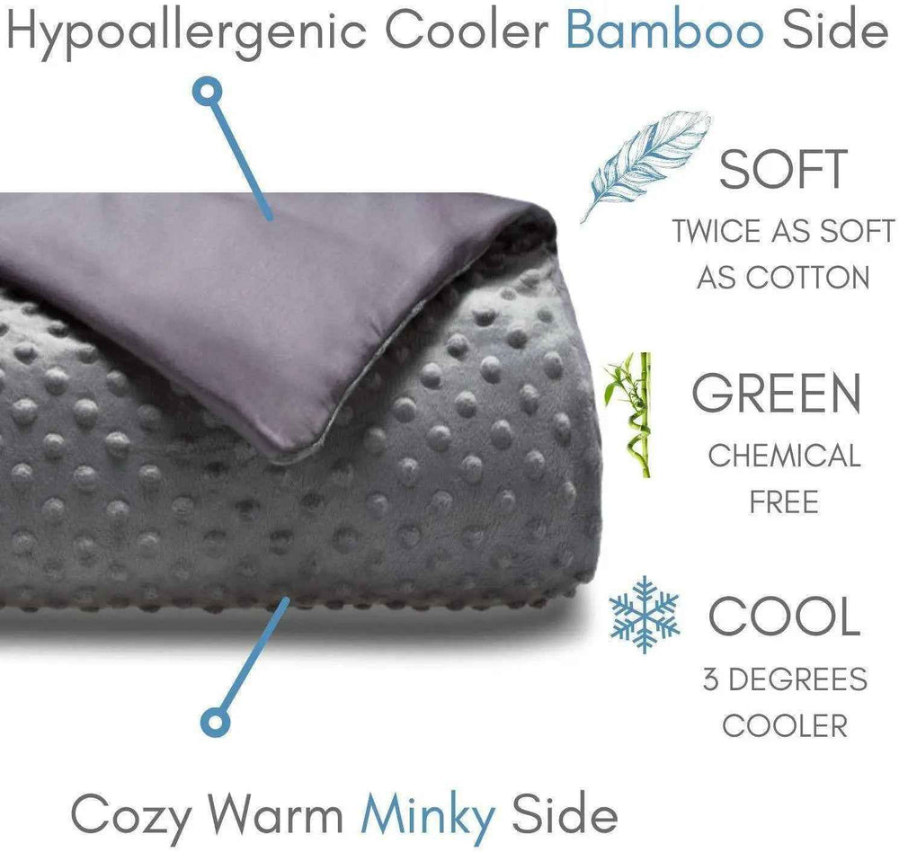 COOLING + WARMING | DUAL THERAPY ALL SEASON COVER FOR WEIGHTED BLANKETS - Grey or White