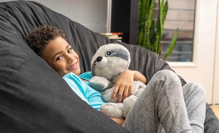 Hugimals™ Weighted Stuffed Animal - Calming weighted hugs for kids, teens and adults - Sam The Sloth -