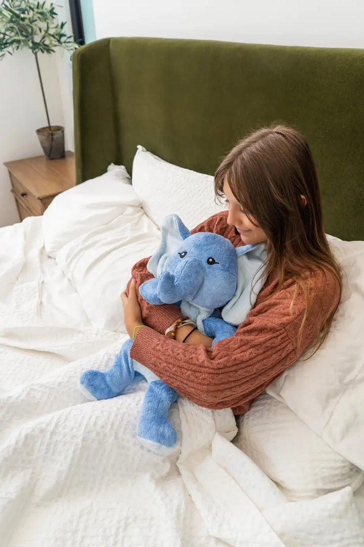 Hugimals™ Weighted Stuffed Animal - Calming weighted hugs for kids, teens and adults - Emory The Elephant -