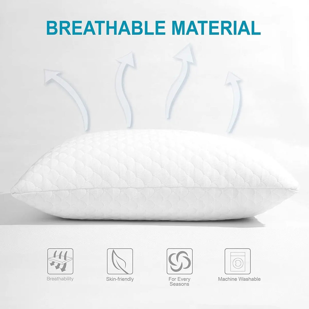 Nappler Luxury Adjustable Shredded Memory Foam Pillow (Queen) - 1 x Queen -