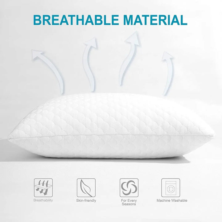 Nappler Luxury Adjustable Shredded Memory Foam Pillow (Queen) - 1 x Queen -
