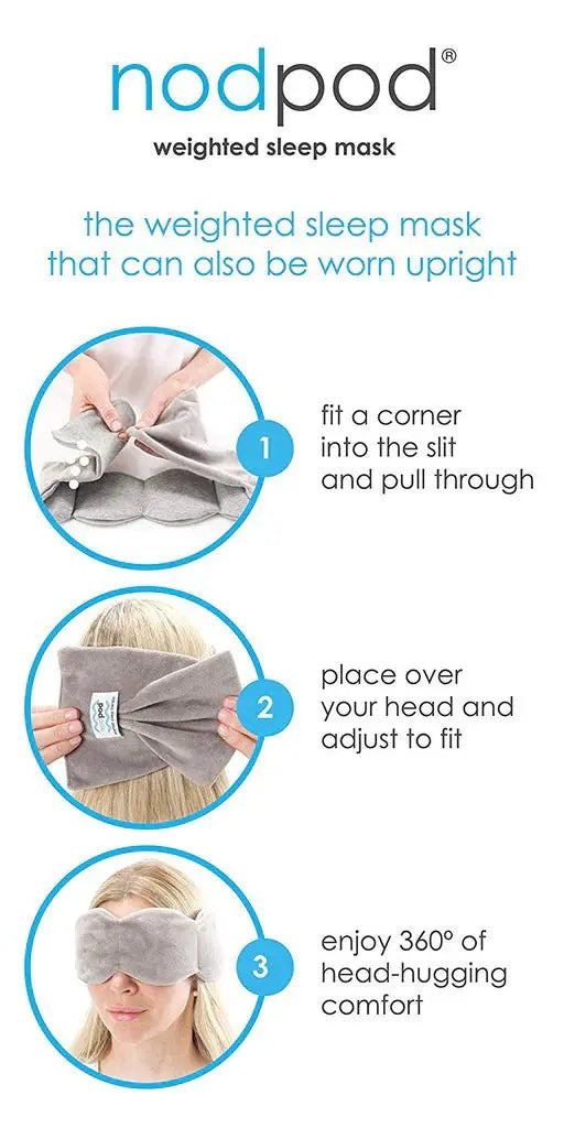 Nouveau ! NODPOD® - Masques de sommeil lestés - La Couverture lestée apaisante pour vos yeux® - Blush Pink -