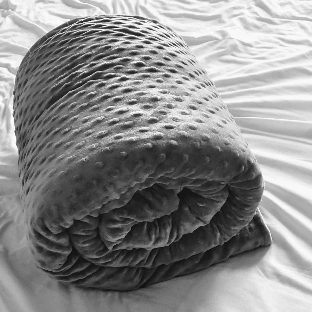 PREMIUM SET FOR CHILLY SLEEPERS - Grey -Twin - 48'' x 72'' (15 lbs)