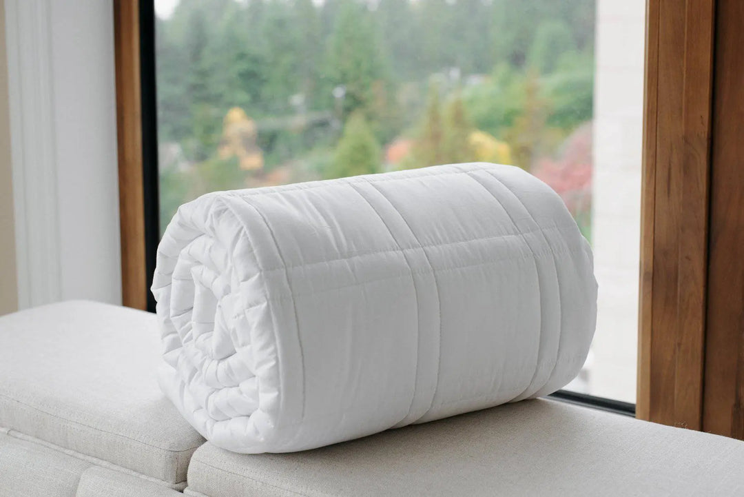 ensemble PREMIUM  POUR Dormeurs Réconfortant - BLANC Twin- 60'' x 80'' 15 lbs