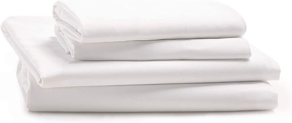 BETTER SLEEP - 100% BAMBOO COOLING SHEETS AND PILLOWCASE SET - Full -White Cloud