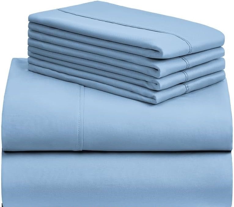 BETTER SLEEP 100% BAMBOO COOLING SHEETS AND PILLOWCASE SET - Twin -Sky