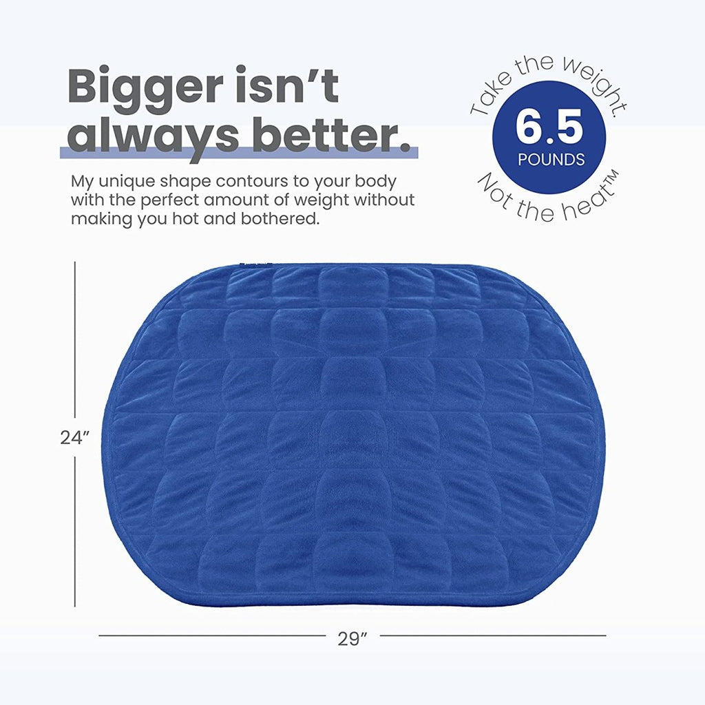 BODY® Weighted Body Pod - Perfect for Relaxation, Lounging, Napping, Sleeping & Travel - Pacific Blue -