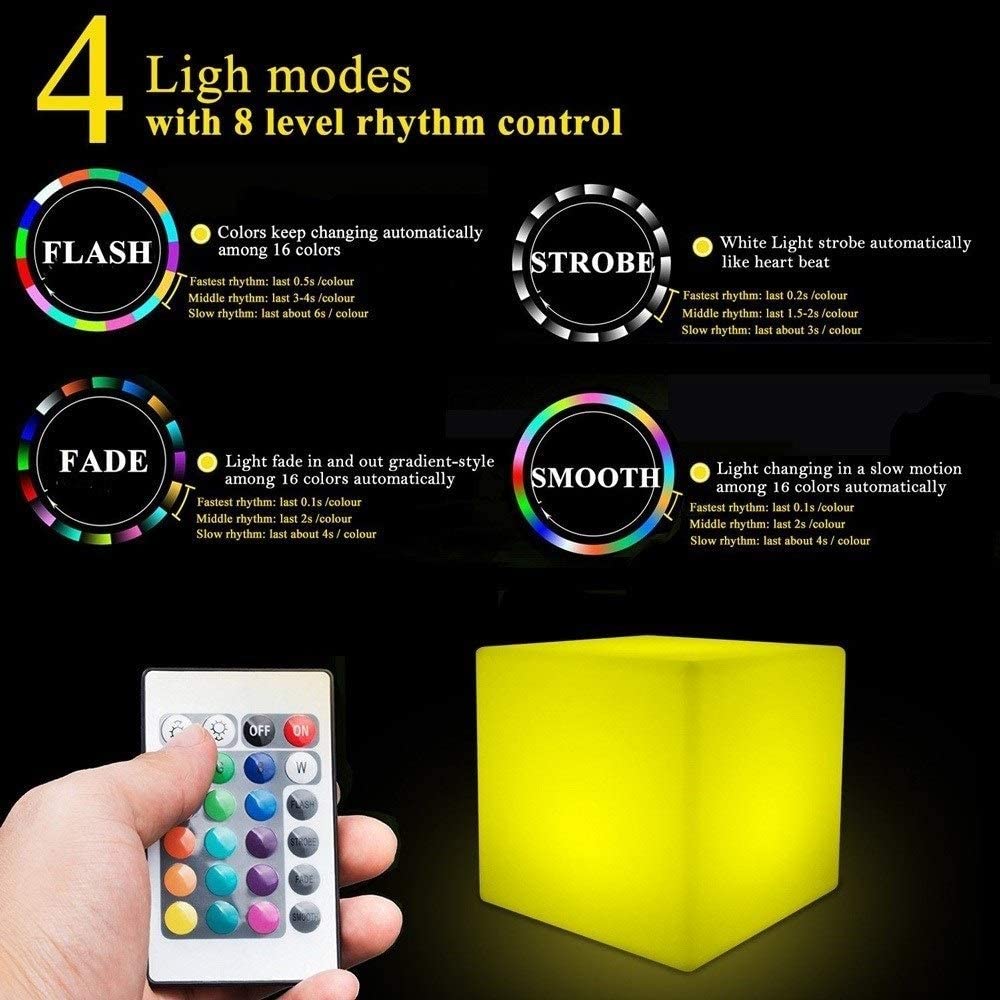 Cube / Lumières d'ambiance et sensorielles - 30 cm / 12 pouces - -