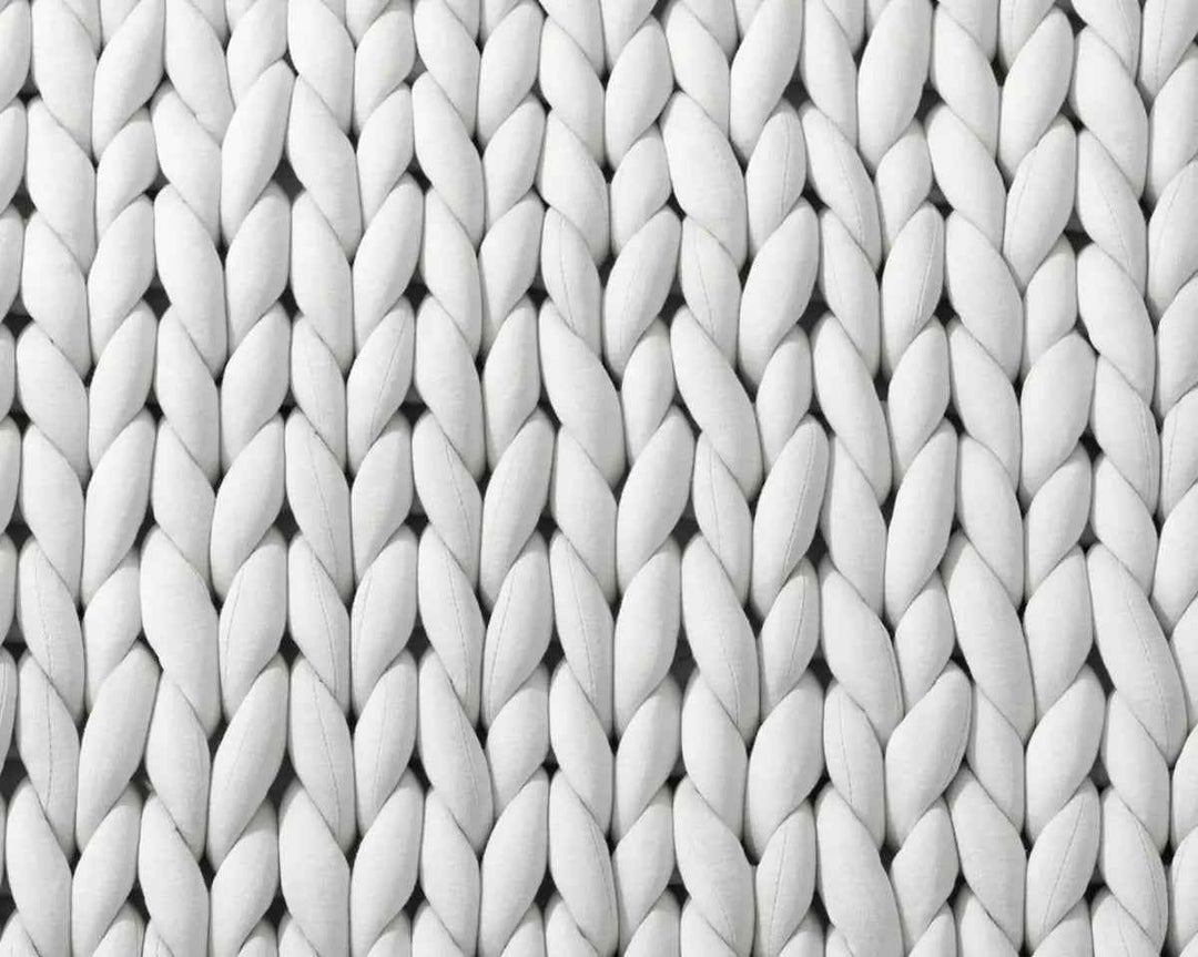 Hand Knitted Weighted Blanket for Better Sleep - Spa Blue - 42'' x 72'' 15 lbs