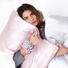 NEW! Better Sleep Silk Pillowcase - Get Younger While You Sleep! - Queen (20''x30'') X 1 -Red Wine