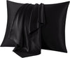 NEW! Better Sleep Silk Pillowcase - Get Younger While You Sleep! - Queen (20''x30'') X 1 -Black