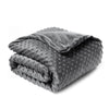NEW! Ultimate Premium Weighted Blanket Bundle + Cooling Bamboo Cover - Grey -Twin - 48'' x 72'' (15 lbs)
