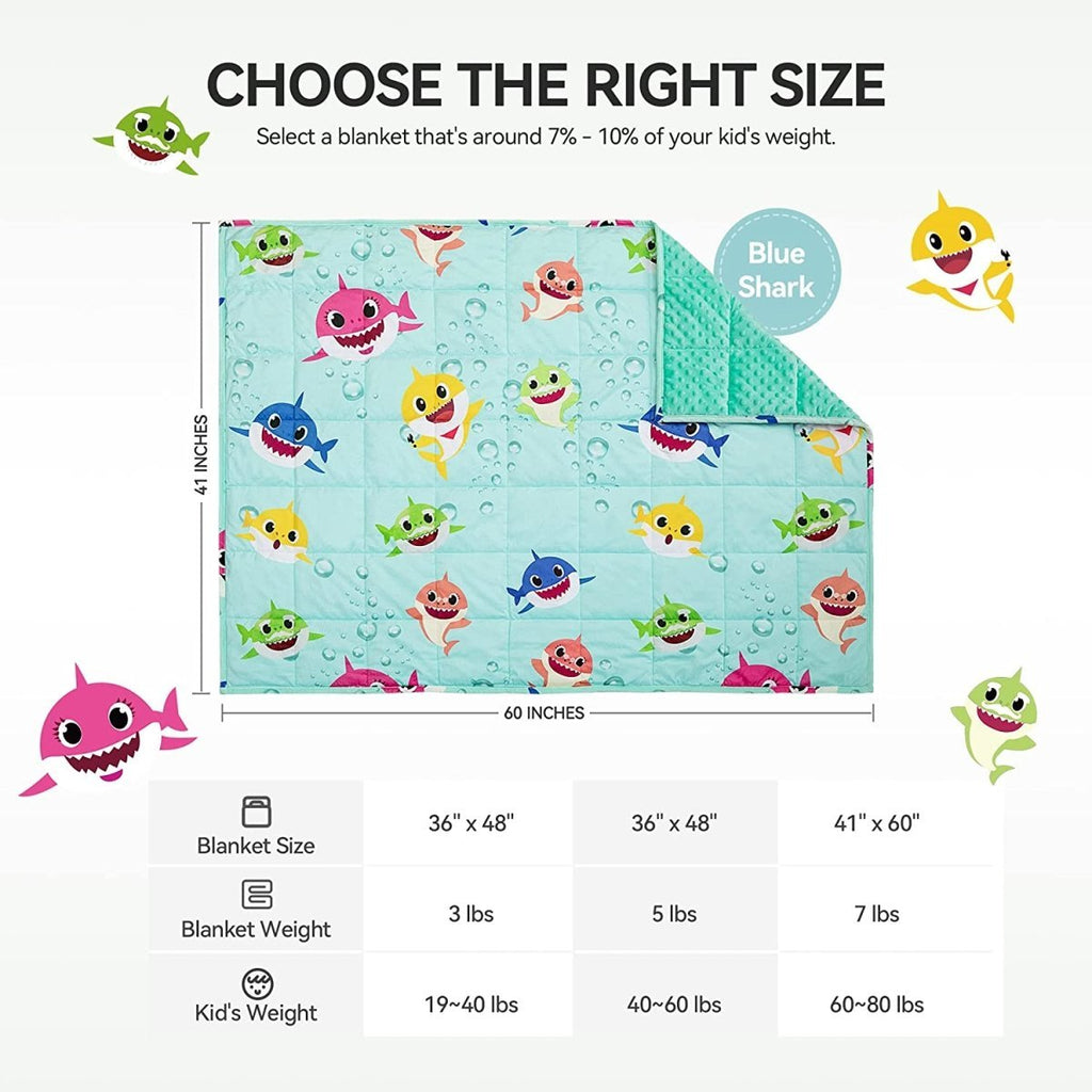 Enjoy animal-pattern-weighted blanket for kids, Sweet Dream
