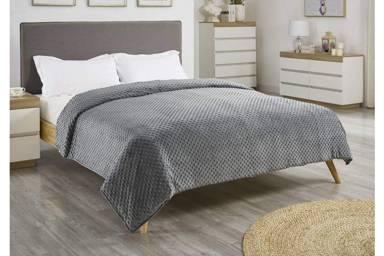 PREMIUM SET FOR CHILLY SLEEPERS - Grey -Twin - 48'' x 72'' (15 lbs)