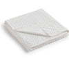 Warm - ORIGINAL MINKY DOTS COVER FOR WEIGHTED BLANKETS - WHITE - Twin - 48'' x 72'' (WHITE) -